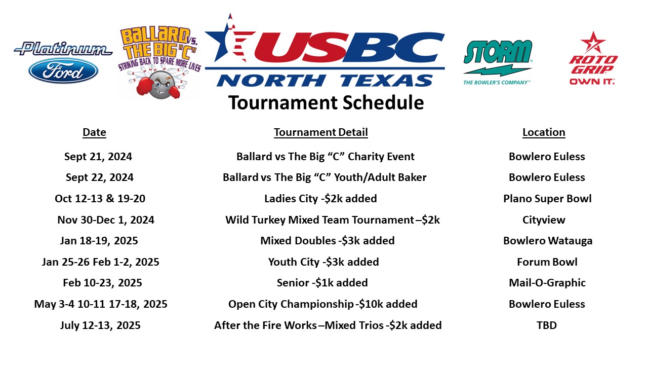 tournament schedule